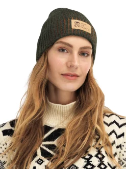 Dale of Norway Luer-Alvoy Lue Norsk Ull Mork Gronn