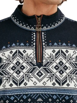 Dale of Norway Half-Zip-Blyfjell Ullgenser Unisex Mork Bla