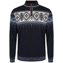 Dale of Norway Half-Zip-Blyfjell Ullgenser Unisex Mork Bla