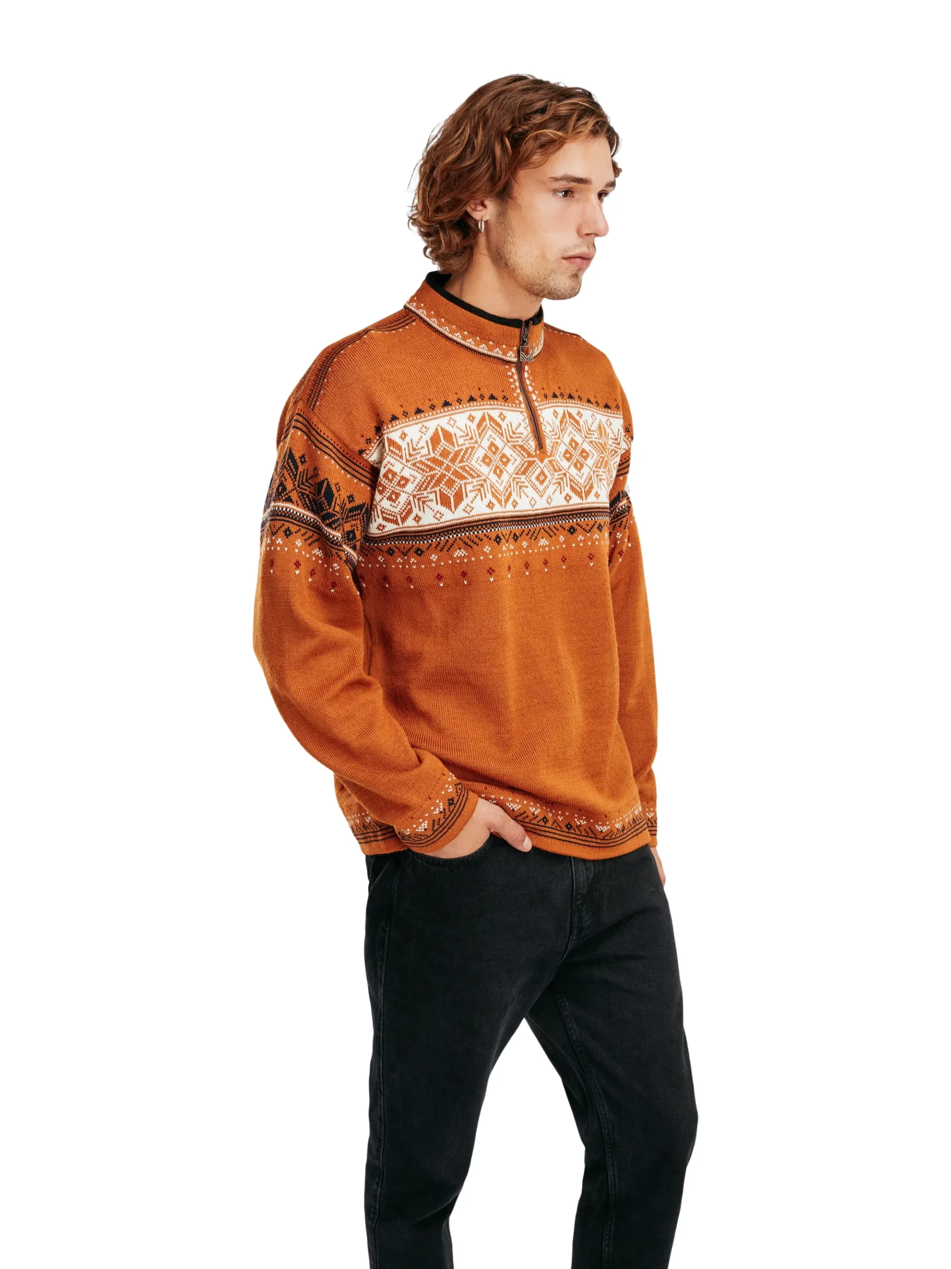 Dale of Norway Half-Zip-Blyfjell Ullgenser Unisex Brun