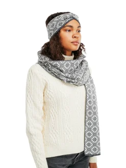 Dale of Norway Skjerf-Christiania Skjerf Merino Gra / Offwhite