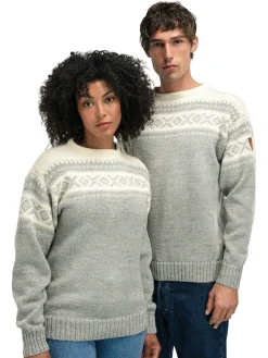 Dale of Norway Rund Hals-Cortina 1956 Unisex Genser - Norsk Ull Gra