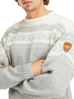 Dale of Norway Rund Hals-Cortina 1956 Unisex Genser - Norsk Ull Gra