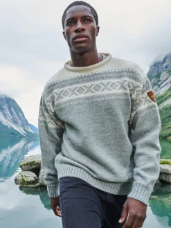 Dale of Norway Rund Hals-Cortina 1956 Unisex Genser - Norsk Ull Gra