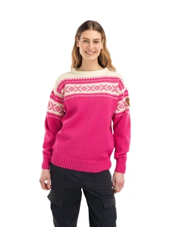Dale of Norway Rund Hals-Cortina 1956 Unisex Genser - Norsk Ull Rosa