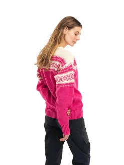 Dale of Norway Rund Hals-Cortina 1956 Unisex Genser - Norsk Ull Rosa