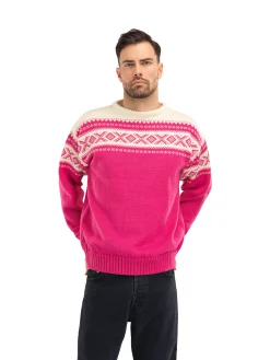 Dale of Norway Rund Hals-Cortina 1956 Unisex Genser - Norsk Ull Rosa