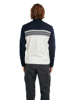 Dale of Norway Half-Zip-Dalestolen Merino Ullgenser Herre Offwhite