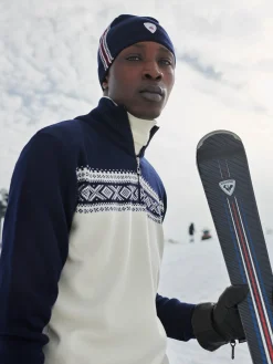 Dale of Norway Half-Zip-Dalestolen Merino Ullgenser Herre Offwhite