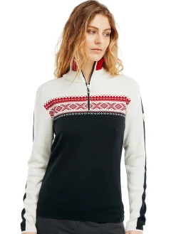 Dale of Norway Half-Zip-Dystingen Merino Ullgenser Dame Sort