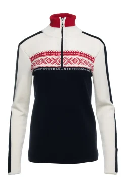 Dale of Norway Half-Zip-Dystingen Merino Ullgenser Dame Sort