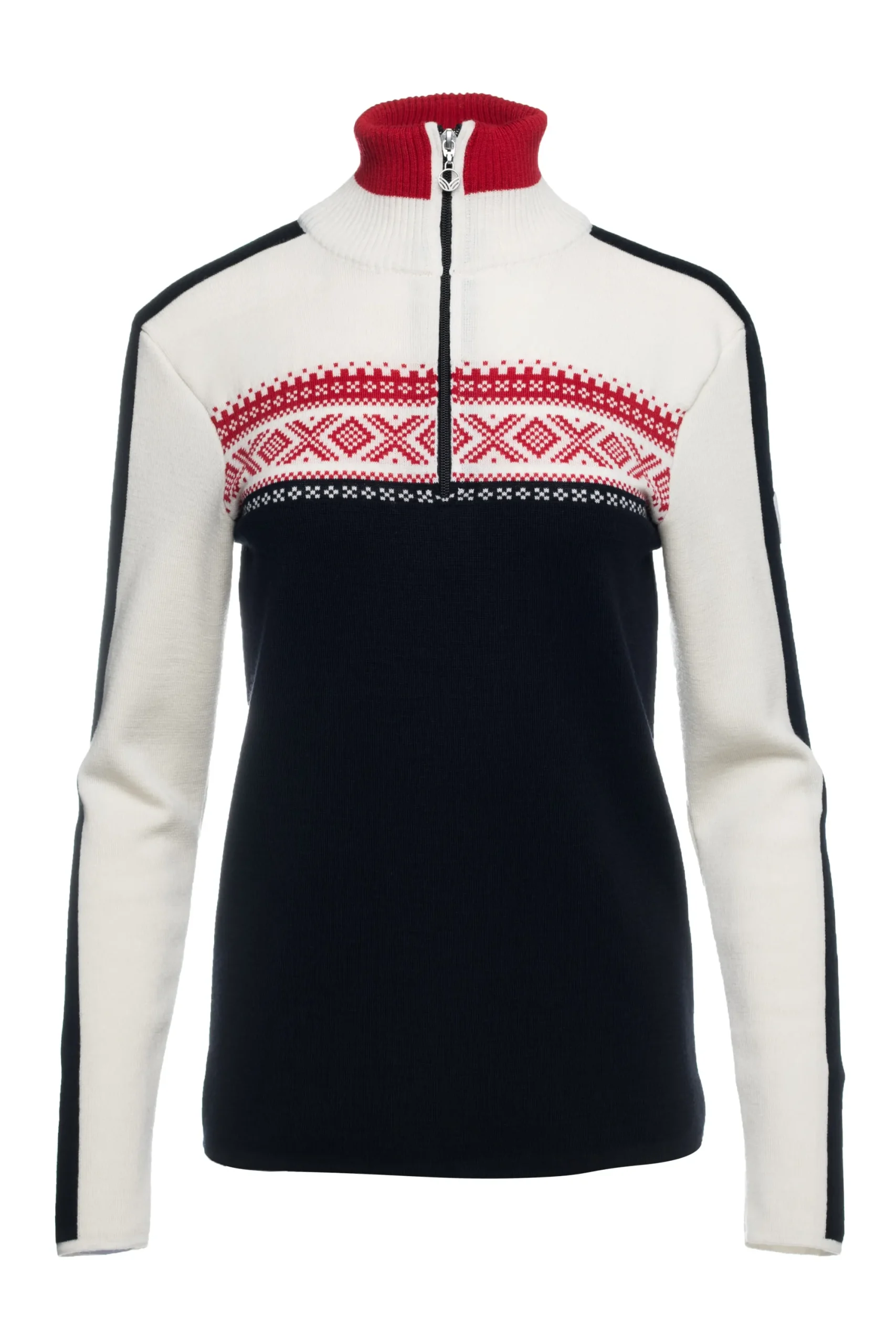 Dale of Norway Half-Zip-Dystingen Merino Ullgenser Dame Sort
