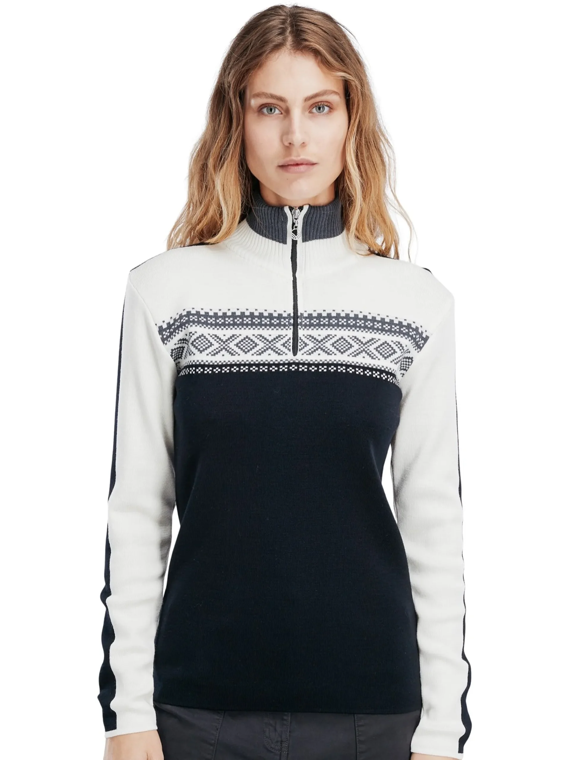 Dale of Norway Half-Zip-Dystingen Merino Ullgenser Dame Sort