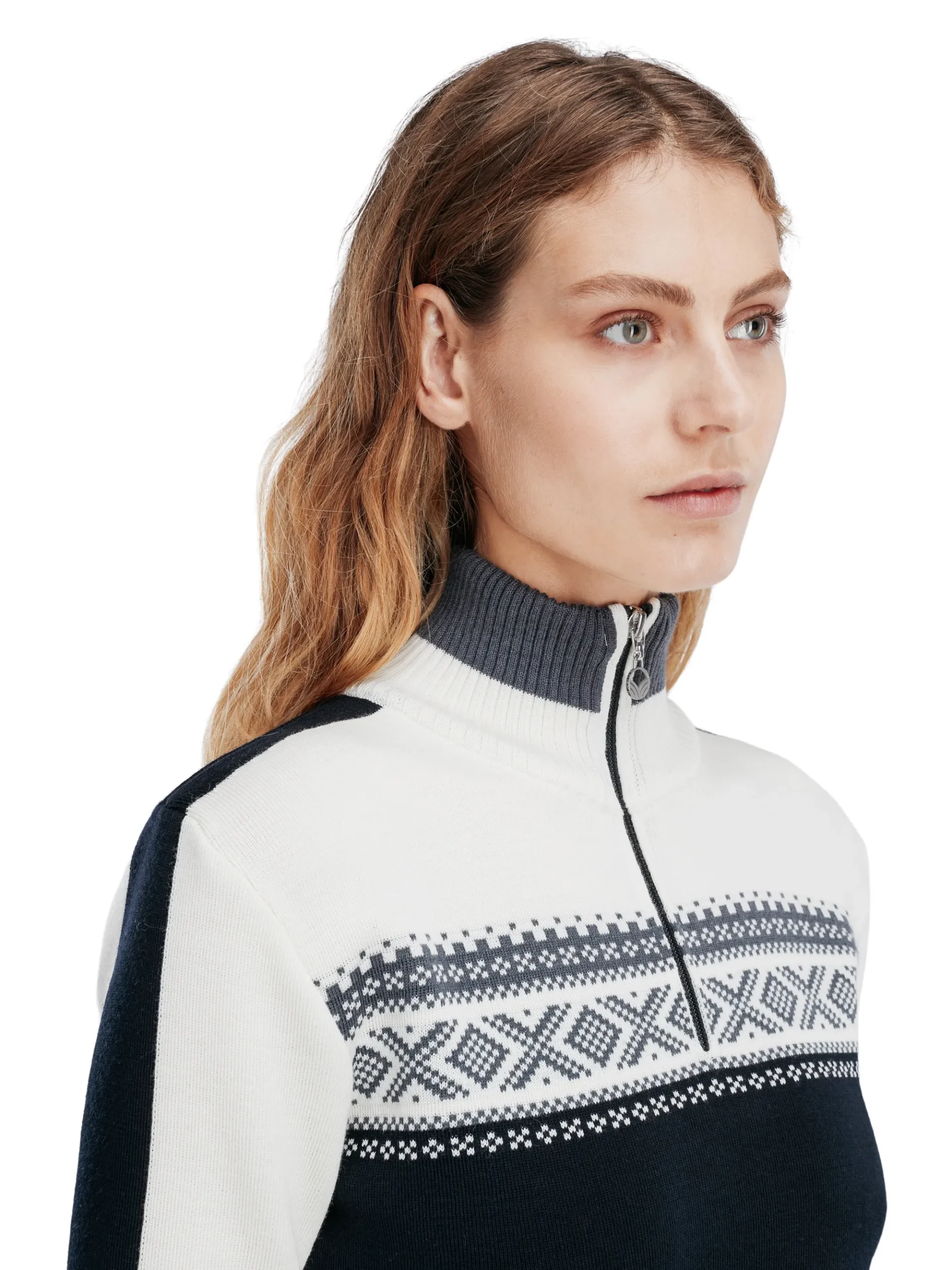 Dale of Norway Half-Zip-Dystingen Merino Ullgenser Dame Sort