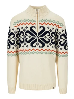 Dale of Norway Half-Zip-Falkeberg Herregenser Offwhite Sort