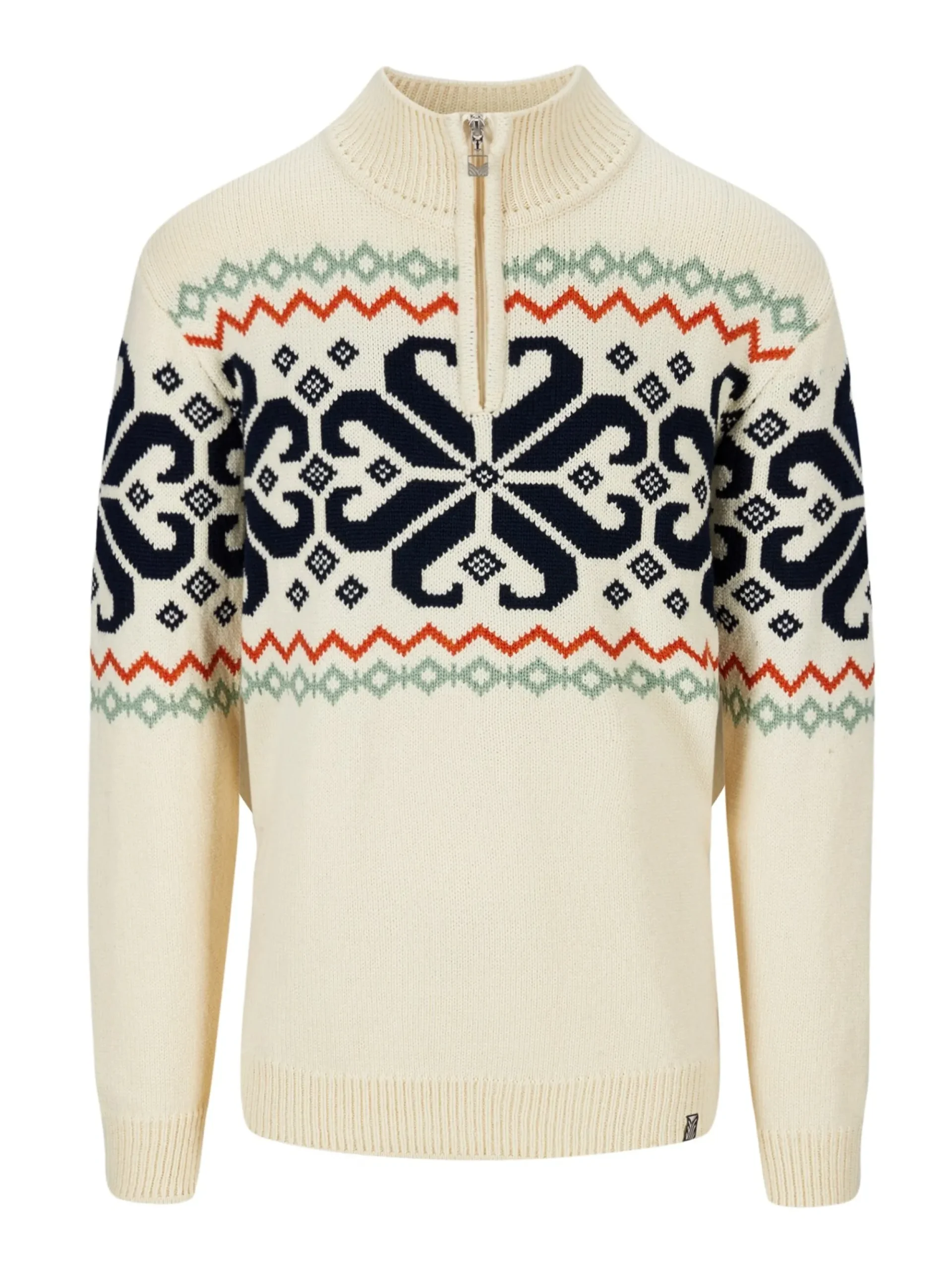 Dale of Norway Half-Zip-Falkeberg Herregenser Offwhite Sort