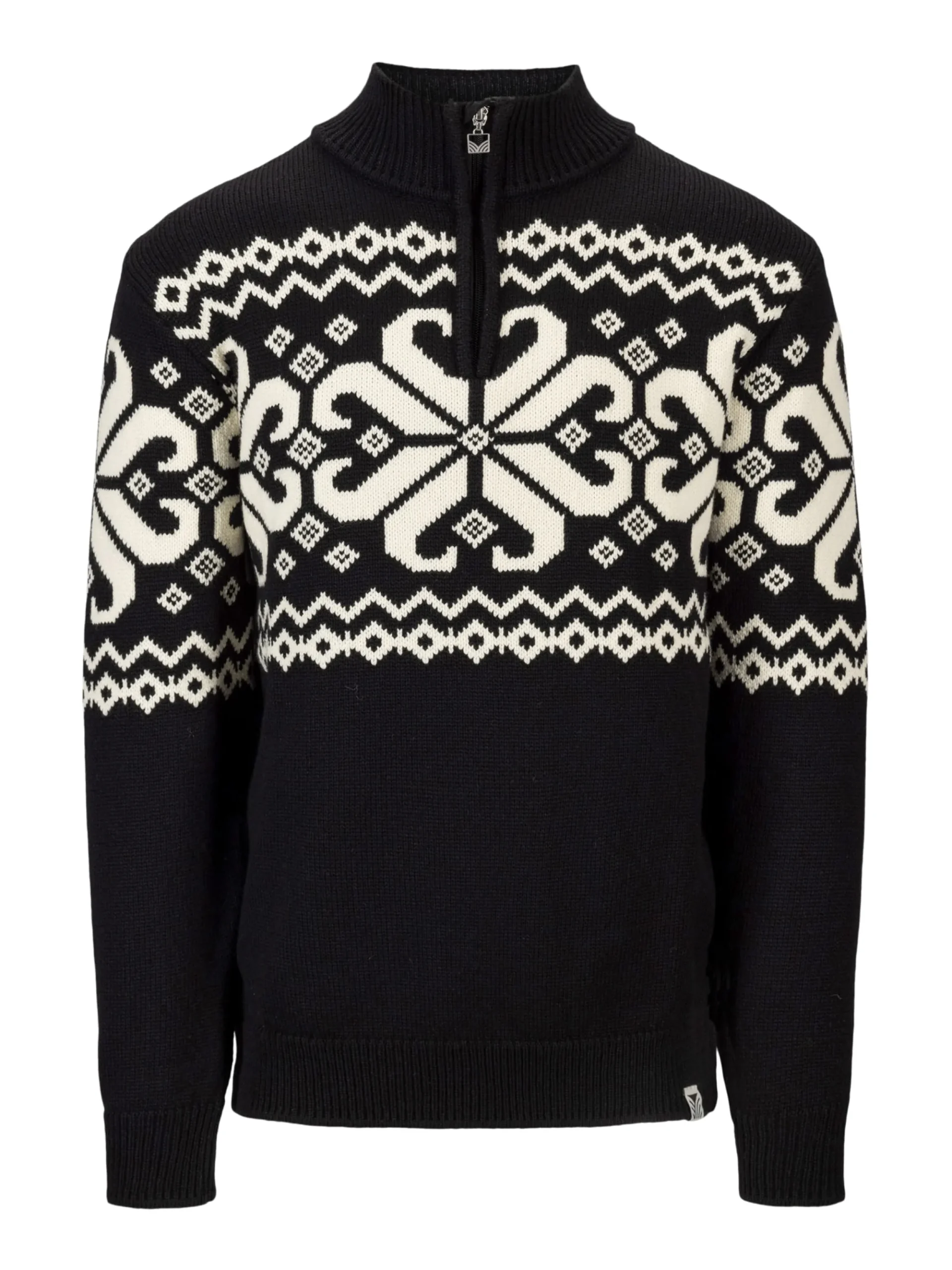 Dale of Norway Half-Zip-Falkeberg Herregenser Sort Offwhite