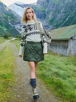 Dale of Norway Høy Hals-Fannaraki Ullgenser Offwhite