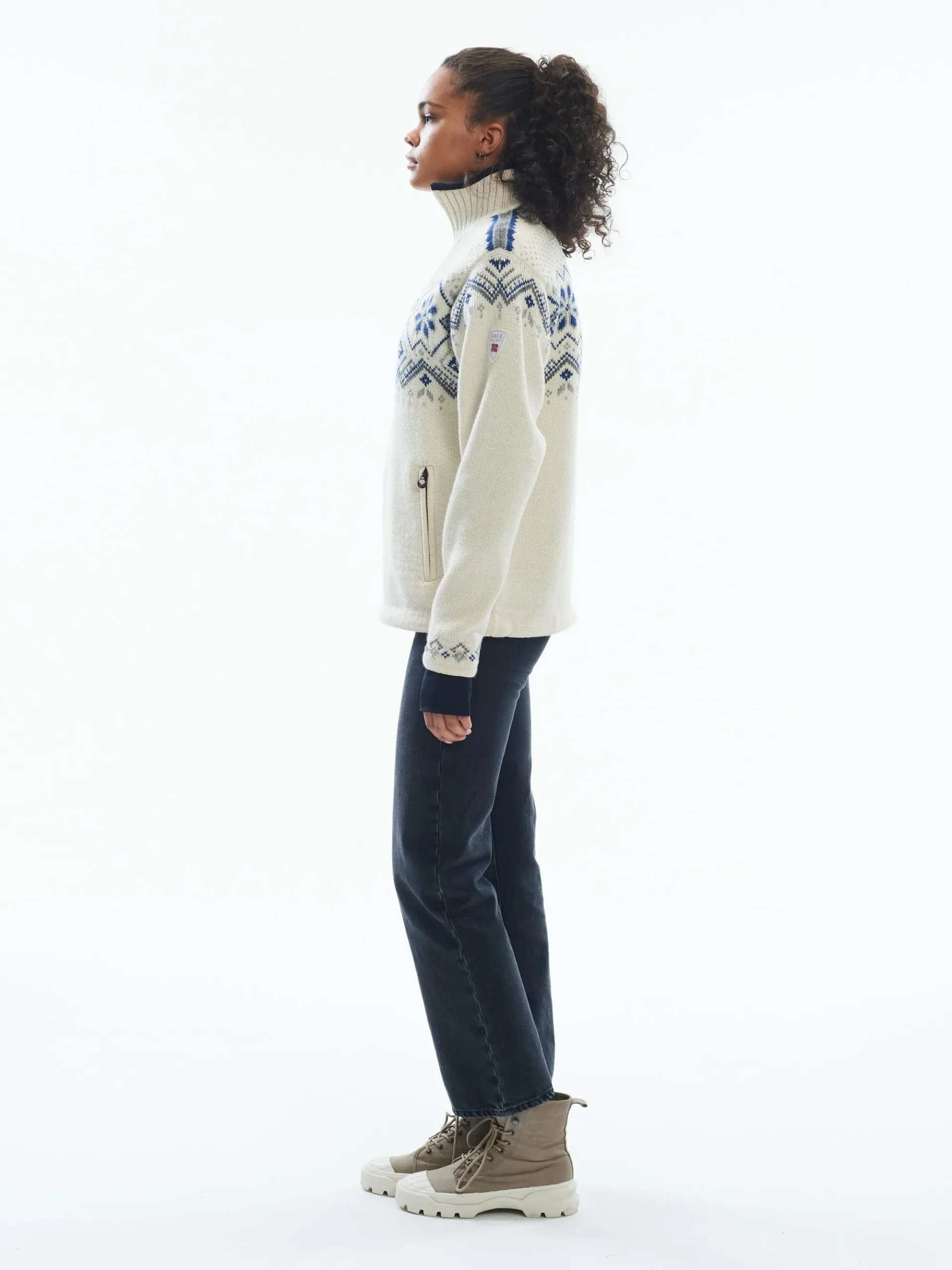 Dale of Norway Weatherproof-Fongen Ullgenser - Vindstopper Hvit