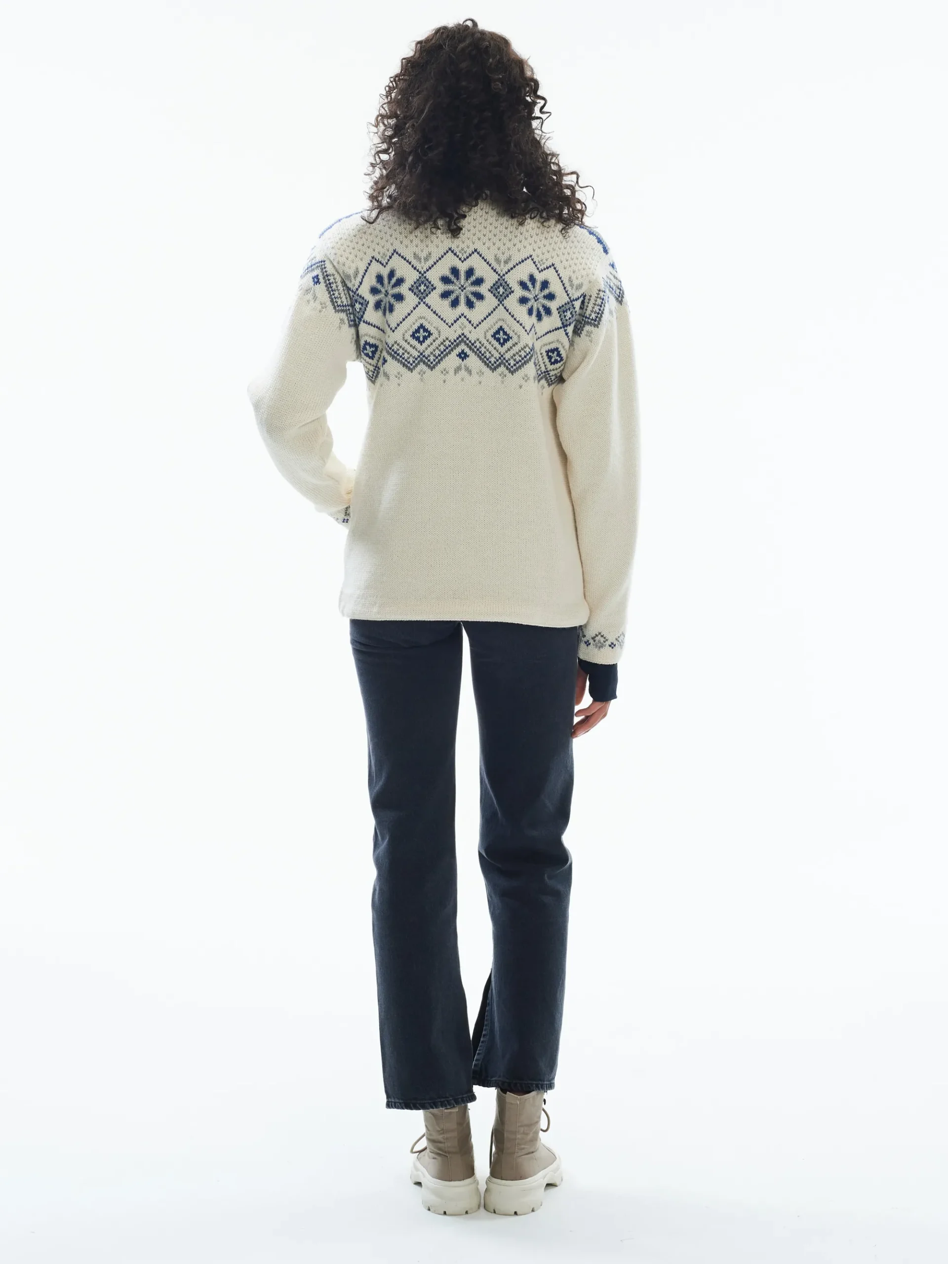 Dale of Norway Weatherproof-Fongen Ullgenser - Vindstopper Hvit