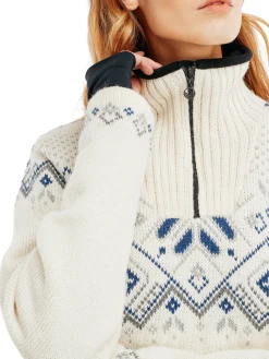 Dale of Norway Weatherproof-Fongen Ullgenser - Vindstopper Hvit