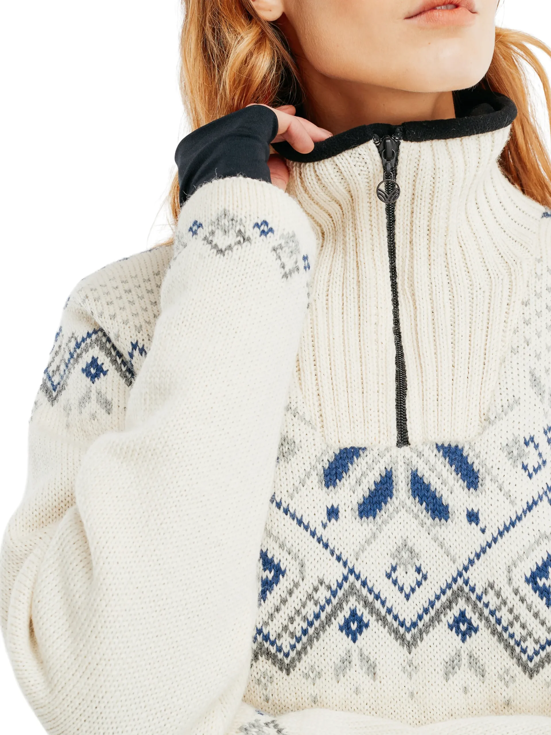 Dale of Norway Weatherproof-Fongen Ullgenser - Vindstopper Hvit