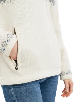 Dale of Norway Weatherproof-Fongen Ullgenser - Vindstopper Hvit