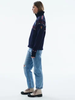 Dale of Norway Weatherproof-Fongen Ullgenser - Vindstopper Mork Bla