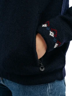 Dale of Norway Weatherproof-Fongen Ullgenser - Vindstopper Mork Bla