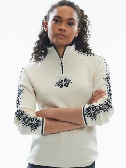 Dale of Norway Half-Zip-Geilo Ullgenser - Merino Hvit