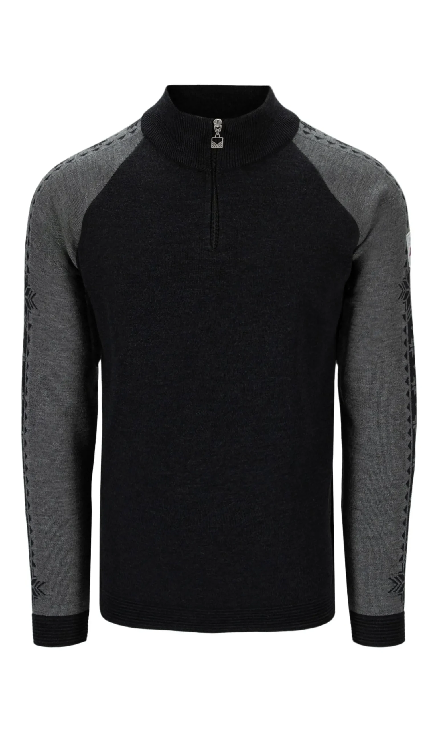 Dale of Norway Half-Zip-Geilo Ullgenser - Merino Mork Gra