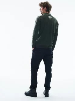 Dale of Norway Half-Zip-Geilo Ullgenser - Merino Mork Gronn