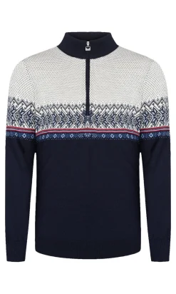Dale of Norway Half-Zip-Hovden Ullgenser Mork Bla