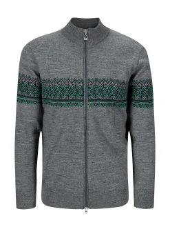 Dale of Norway Ulljakke-Hovden Ulljakke Merino Gra / Lys Gronn