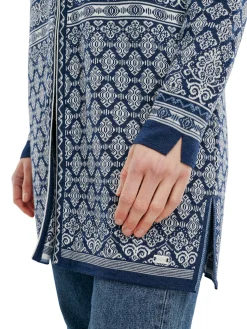 Dale of Norway Lang Ulljakke-Ingeborg Ulljakke - Merino Mork Bla