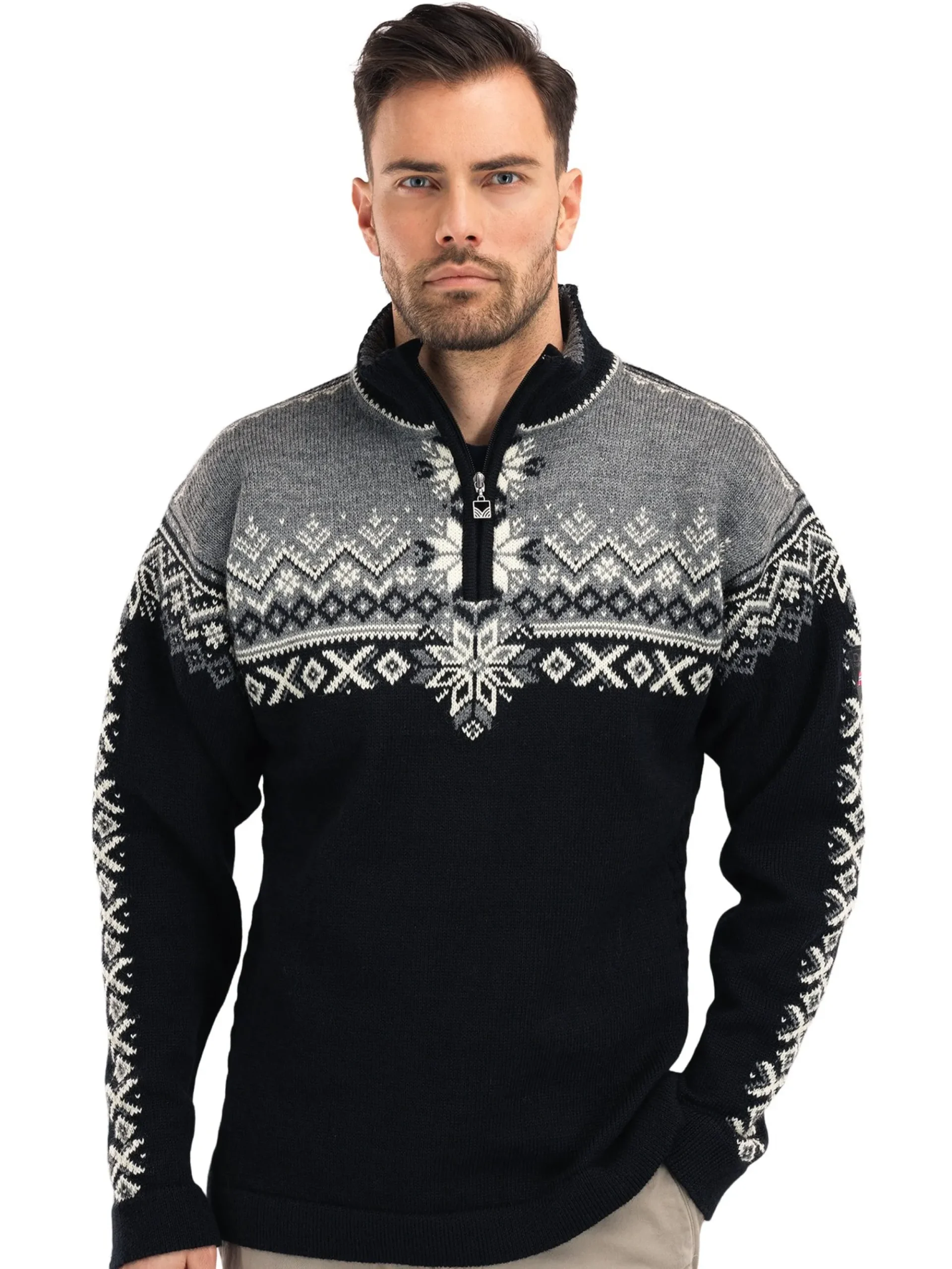 Dale of Norway Half-Zip-Jubileumsgenser 140 Ar Sort
