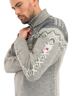 Dale of Norway Half-Zip-Jubileumsgenser 140 Ar Gra