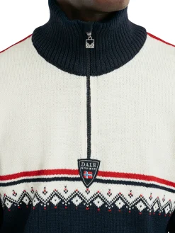 Dale of Norway Half-Zip-Lahti Ullgenser Mork Bla