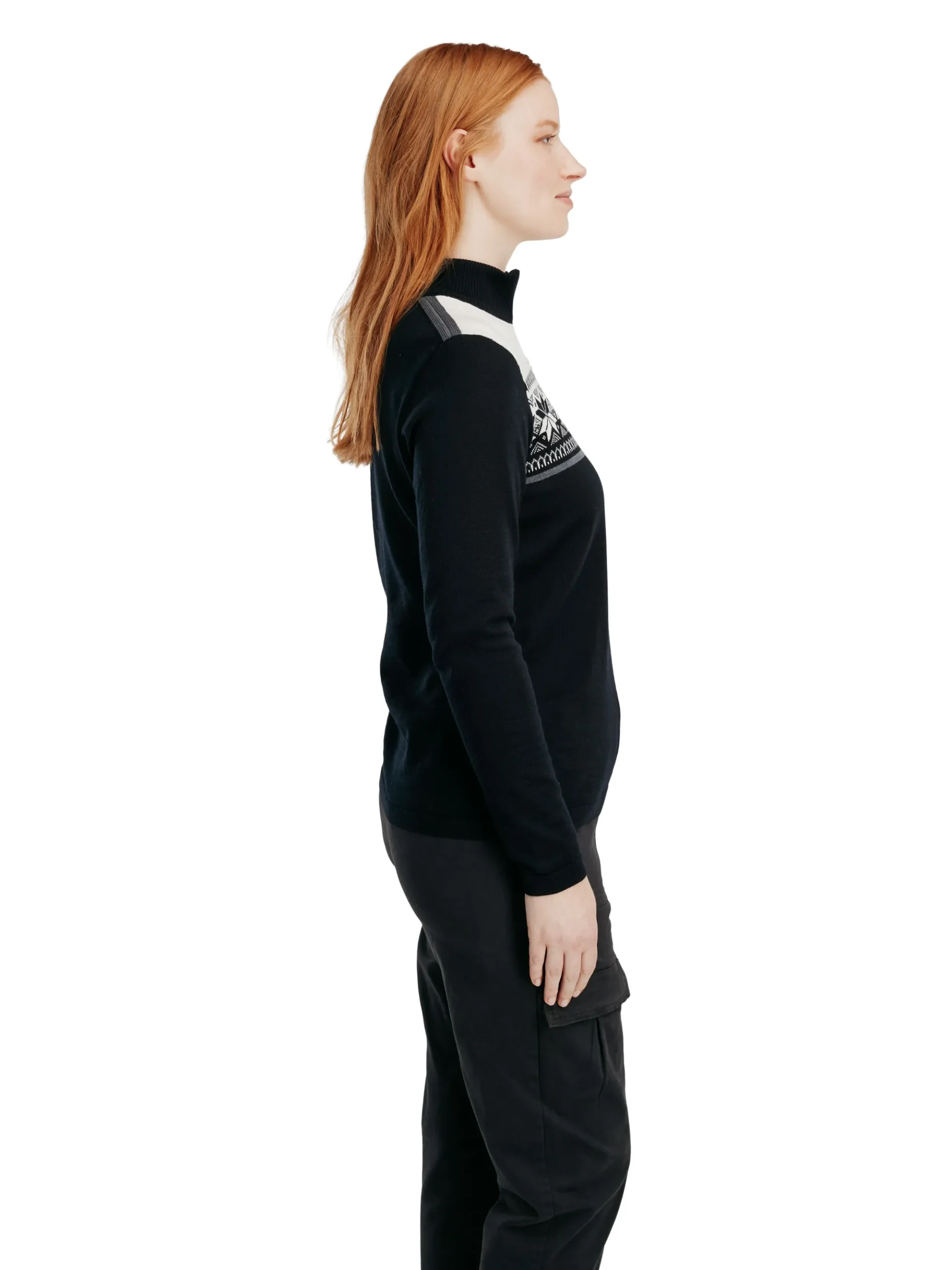 Dale of Norway Half-Zip-Liberg Damegenser Sort