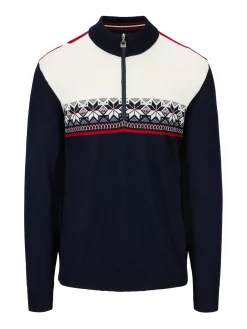 Dale of Norway Half-Zip-Liberg Herregenser Mork Bla