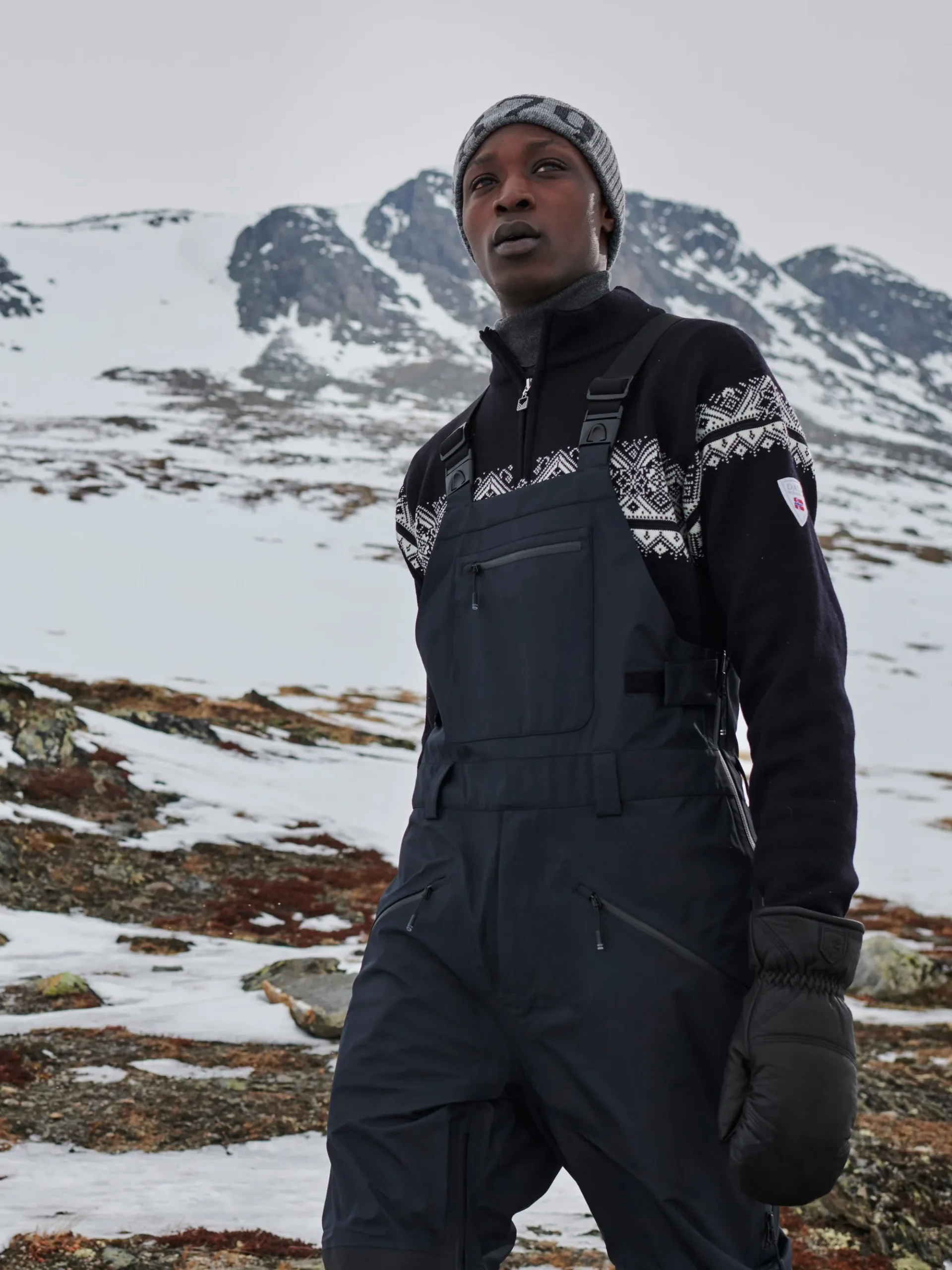 Dale of Norway Half-Zip-Moritz Ullgenser Sort/ Offwhite