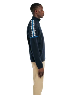 Dale of Norway Half-Zip-Mt. Blatind Ullgenser Herre - Merino Mork Bla
