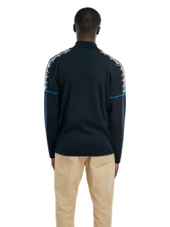 Dale of Norway Half-Zip-Mt. Blatind Ullgenser Herre - Merino Mork Bla