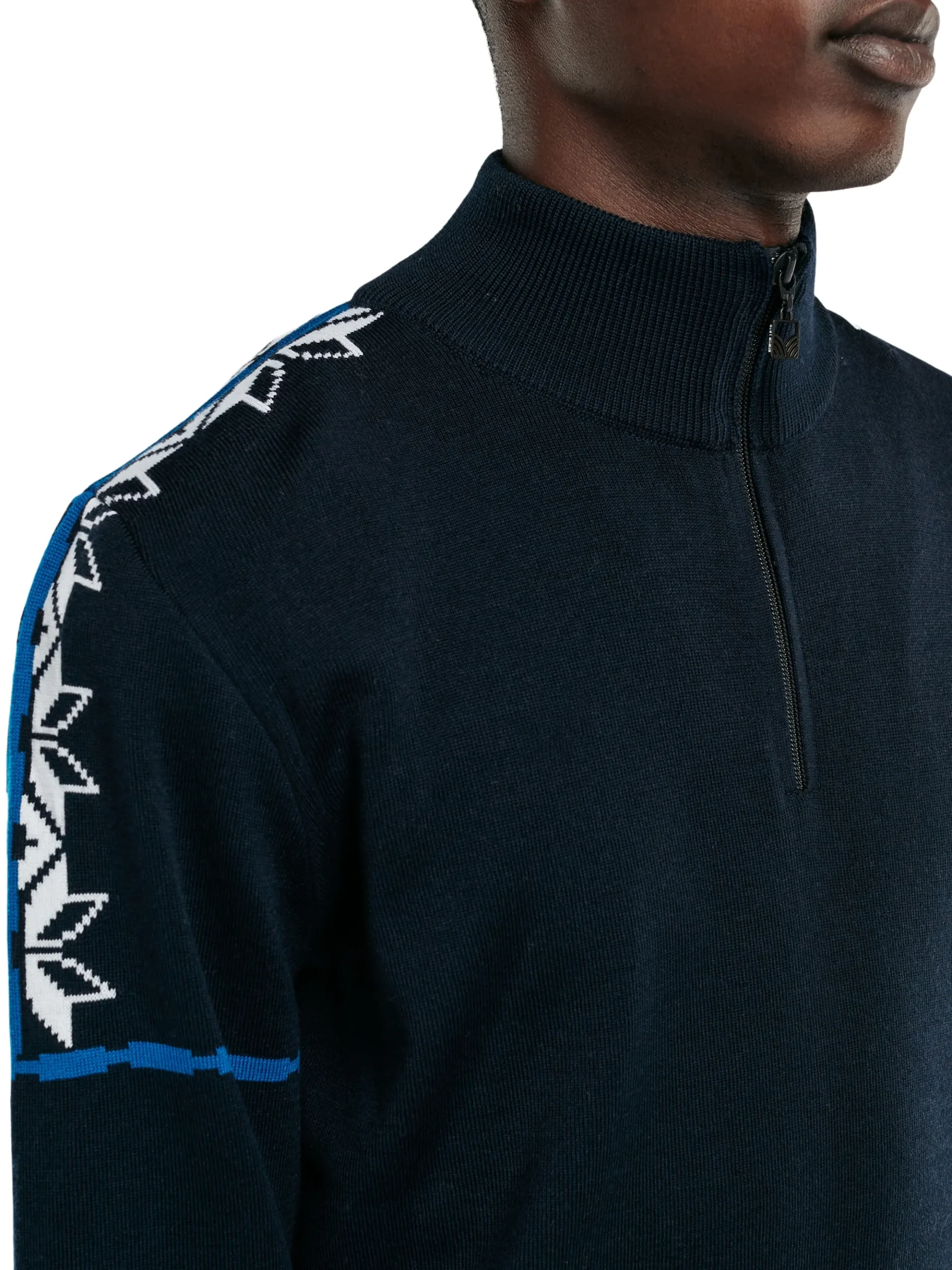 Dale of Norway Half-Zip-Mt. Blatind Ullgenser Herre - Merino Mork Bla
