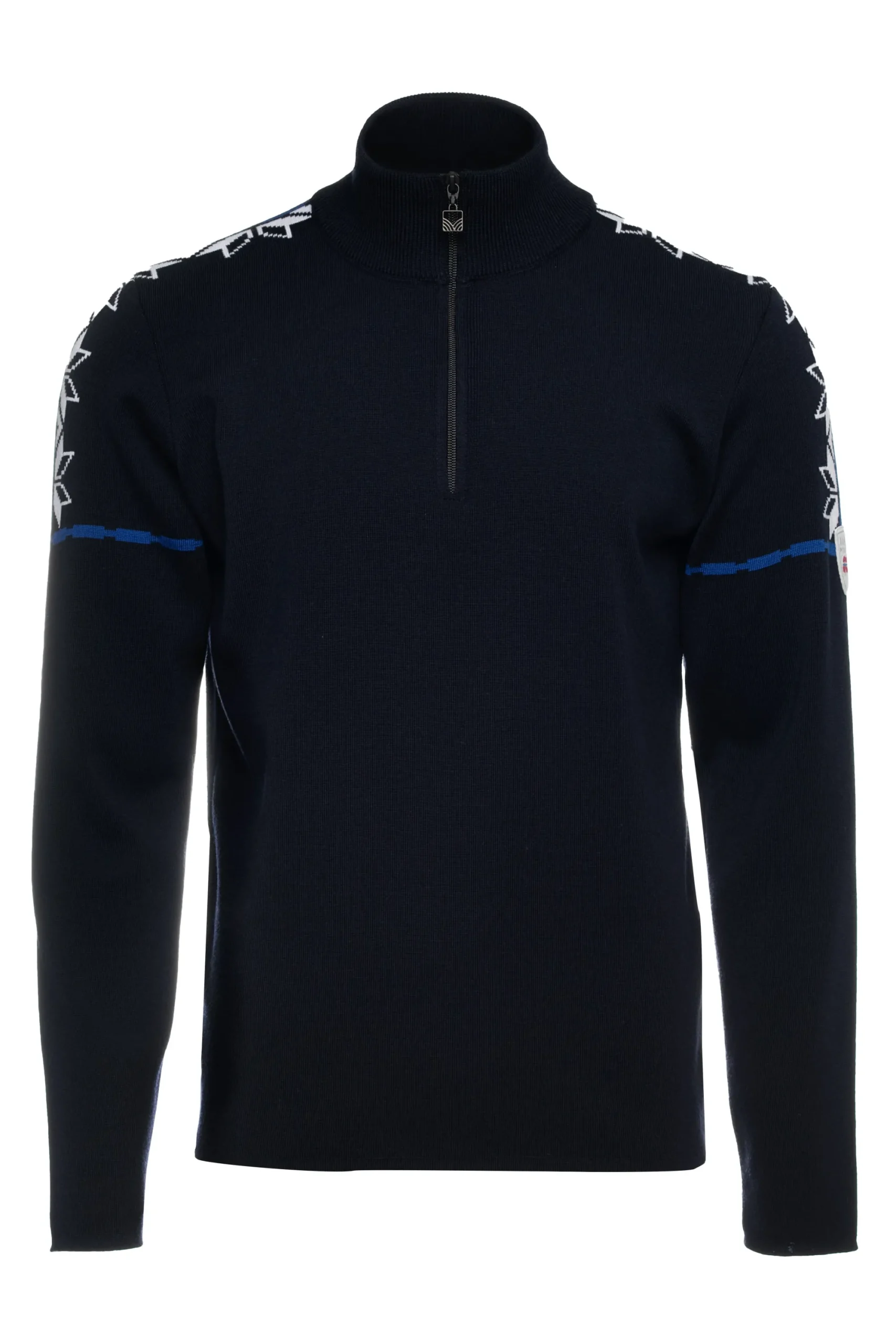 Dale of Norway Half-Zip-Mt. Blatind Ullgenser Herre - Merino Mork Bla