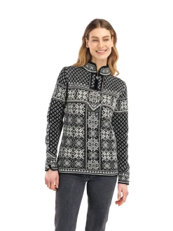 Dale of Norway Half-Zip-Peace Ullgenser Sort