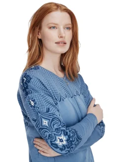 Dale of Norway Kort Ulljakke Og Cardigan-Rosendal Damejakke Mellom-Bla / Indigo