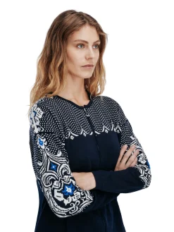 Dale of Norway Kort Ulljakke Og Cardigan-Rosendal Damejakke Mork Bla