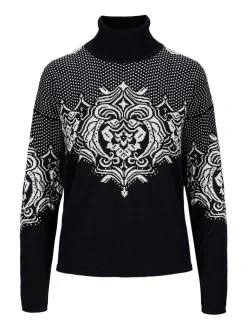 Dale of Norway Høy Hals-Rosendal Ullgenser Dame Mork Bla