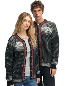 Dale of Norway Kort Ulljakke Og Cardigan-Setesdal Lusekofte - Norsk Ull Sort